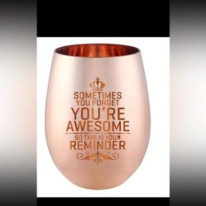 NEW 1pc 12oz “You’re Awesome” Rose Gold Stainless Steel Cup.